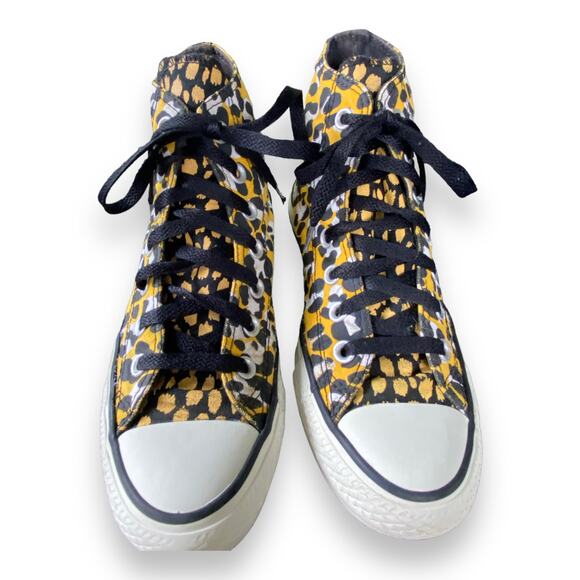 Converse Chuck Taylor high top cheetah Sneaker Wm Size 6 - Picture 9 of 9